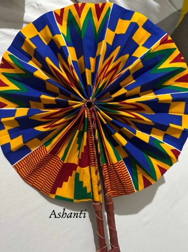 Éventail en tissu Wax